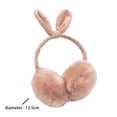 thumbnail image 2 of Love bow-tie design earmuffs Rabbit ears warm winter earmuffs, 2 of 5