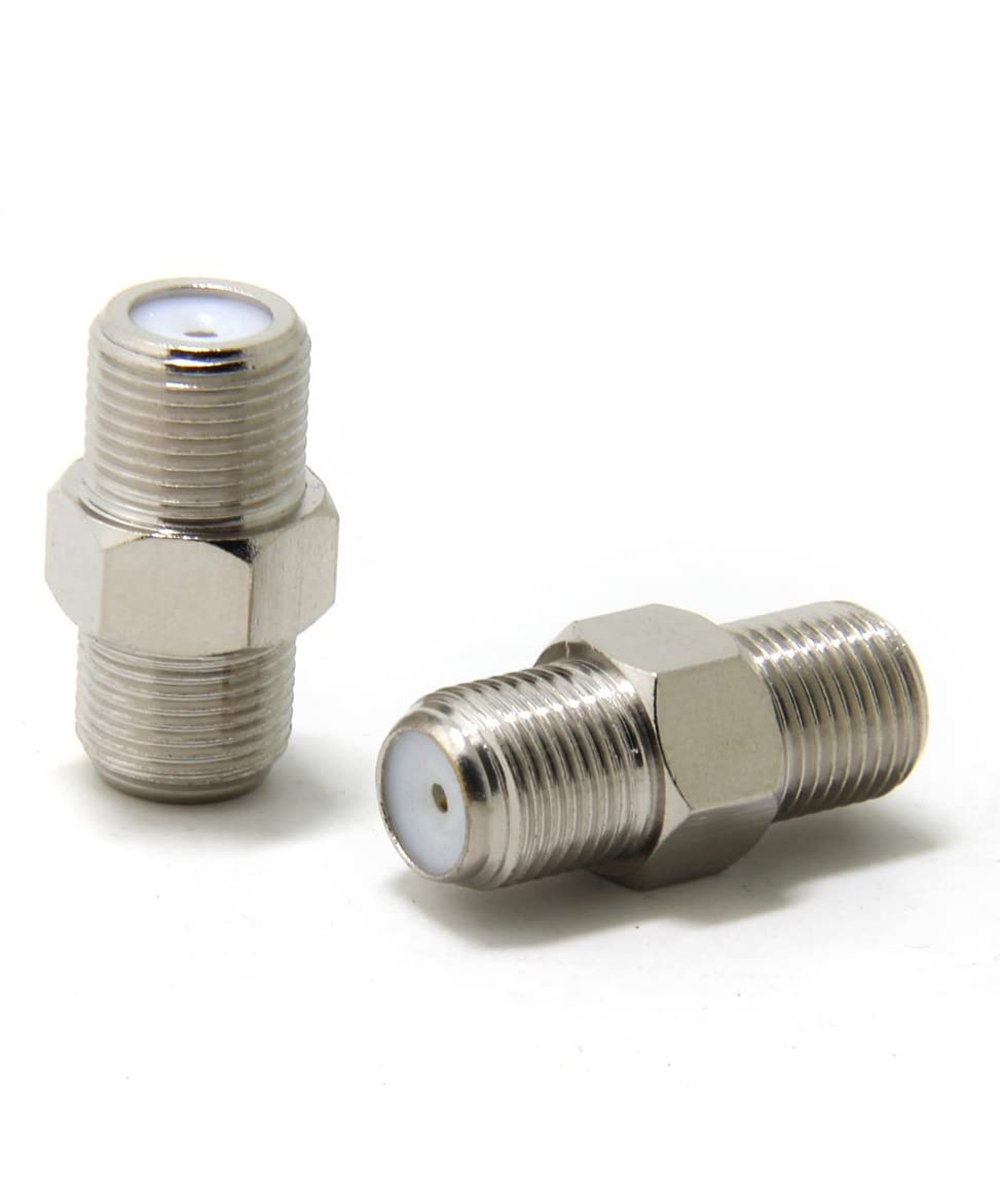 Y66865-Nickel Plated F Coupler Female To Female - 25-Pack - image 4 of 5