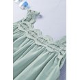 thumbnail image 4 of POGLIP Haut Sans Manches à Lacets Vert Contrastant pour Femmes, 4 of 6