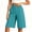 Mint Green, variant on Knee Length Shorts for Women Plus Size High Waist Stretchy Shorts Solid Chino Shorts with Pockets Dressy Clothes