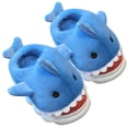 thumbnail image 1 of Pantuflas cálidas de tiburón pantuflas de interior peludas antideslizantes cómodas para otoño e invierno, 1 of 9