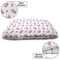 thumbnail image 3 of Love Pet Bed, Pink Hearts and Pony Horse Girls Design Toy Animal Cartoon, Chew Resistant Pad for Dogs and Cats Cushion with Removable Cover, 24" x 39", Hot Pink White, by Ambesonne, 3 of 4