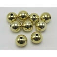 thumbnail image 5 of U8MO Craft DIY Shiny Metallic Color Acrylic Christmas Smooth Round Beads 12mm-20mm-50pcs 12mm-Gold, 5 of 9