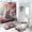 Pattern-2, variant on Wolf 4 Pcs Shower Curtain Set Wildlife Animal Green Aurora Nature Scenery with Toilet Lid Cover and Bath Mat, Waterproof Shower Curtain with 12 Hooks, 72x72 Inch
