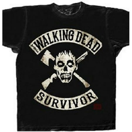 The Walking Dead Survivor Adult T-Shirt (Best Site To Stream The Walking Dead)
