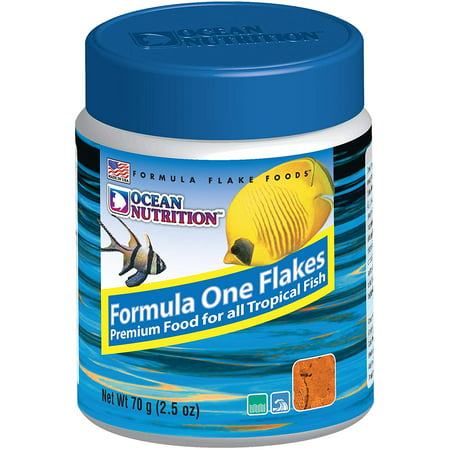 Formula One Flake Food 2.5oz, Significantly improves coloration and vitality in your fish while boosting their immune system to aid in disease resistance By Ocean