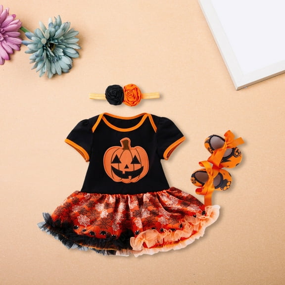 EnJoCho Girls Stretchy A-Line Skater Dress - Long Sleeve Par𝗍y Dress for School, Halloween, Dress Events & Casual Wear