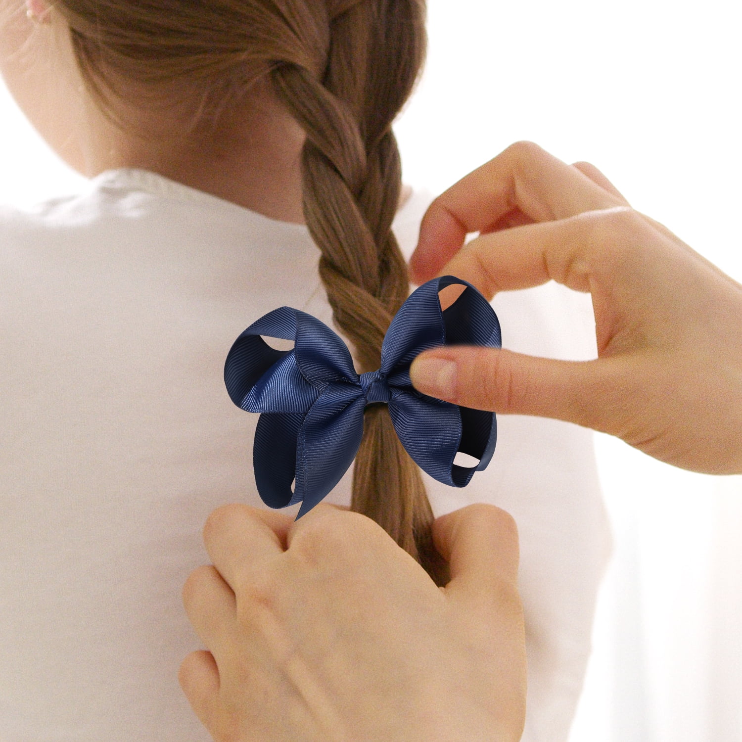 JoyBowie 36Pcs 4.5 Inch Large Grosgrain Hair Bows with Alligator Clips for Girls Teens