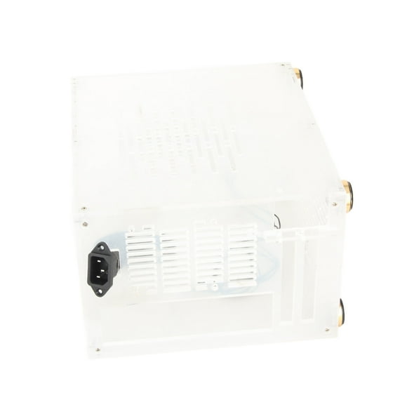 Mini ITX PC Gaming Case, Clear Acrylic Mini ITX Case 360 Degrees Open Hollow Cooling  for Desktop PC