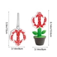 thumbnail image 3 of weibbin Flower Modeling Standing Foldable Handmade Scissors Cute Paper Cuttings Stationery Office Supplies with Storage Stand Scissors, 3 of 6
