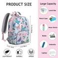 thumbnail image 4 of Rainbow Butterfly Student Backpack – Colorful Pattern with Watercolor Wings and Floral Garden Abstract Aesthetic Style, 4 of 4