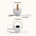 thumbnail image 2 of USB Hanging Fan Lamp for Outdoor Camping Car And Dormitories 4 Speed Setting And Timer Option, 2 of 8