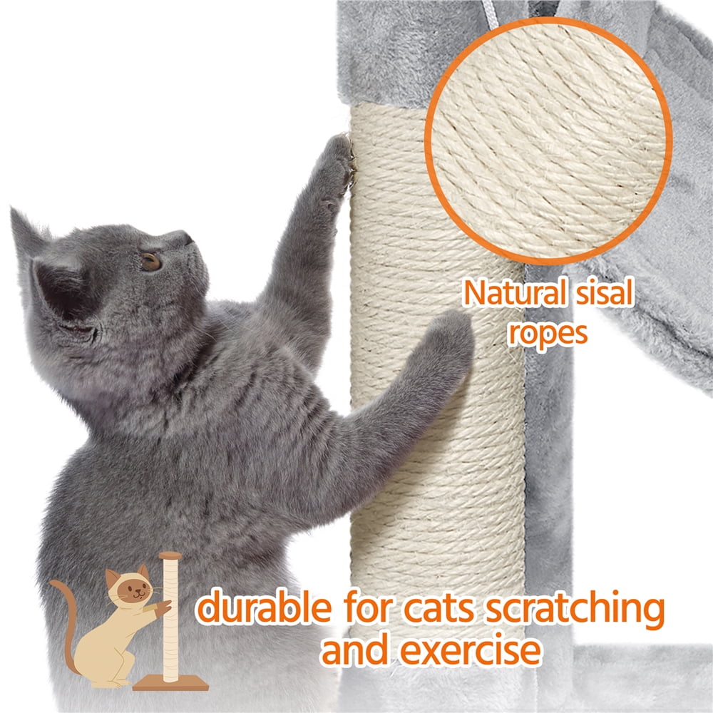 Renwick 55" Cat Tree Tower for Small Medium Cats, Light Gray