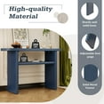 thumbnail image 6 of MAYEERTY Elegant Minimalist Console Table with Rounded Edges and Sturdy Shelf Design for Entryway, Living Room, Navy, 6 of 9