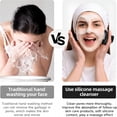 thumbnail image 3 of RAGUPEL 2-Pack Silicone Face Scrubber-Manual Waterproof Facial Cleansing Brush for Men&Women,Soft Exfoliating Face Wash Brush,Black, 3 of 9