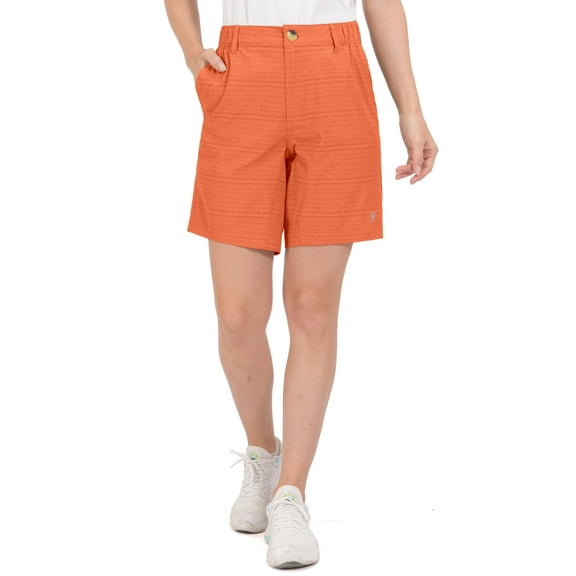 Little Donkey Andy Women’s 8 Inch Inseam Shorts for Golf Hiking Casual Travel with Pockets Size M