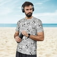 thumbnail image 4 of Wukai Pandas Between Clouds and Stars Print Men's Short-Sleeved Mesh T-Shirt,Quick-Dry Short Sleeve Workout T-Shirt-XX-Large, 4 of 8
