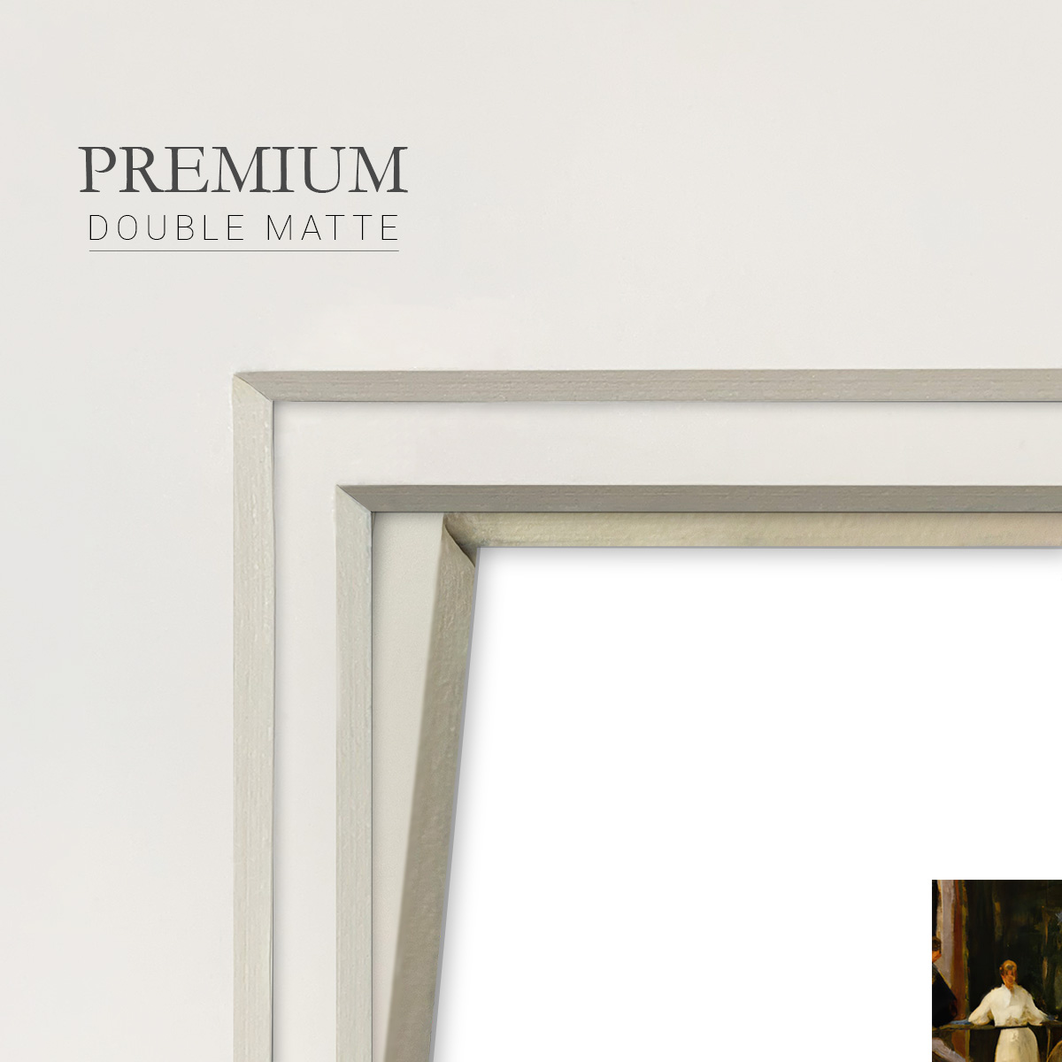 Canoe in the Woods IIPremium Framed Print