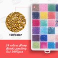thumbnail image 2 of Pony Beads Kit 5040pcs, Kids Bead Kit Small Beads and Letter Beads for DIY Bracelets,Necklaces, Crafty Beads for Name Bracelets Jewelry Making, with 3 Rolls Elastic String, 2 of 5