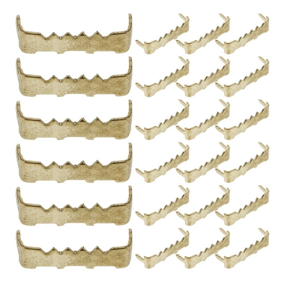 PENIKOKO 100Pcs Golden Metal Picture Frame Back Panel Hangers for Wall Art Hanging Hardware Home Decor