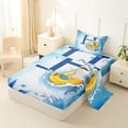 thumbnail image 2 of Feelyou Shark Letter H Twin Sheet Sets for Kids, Cute Ocean Animal Bedding, Blue, 3 Pieces, 2 of 5