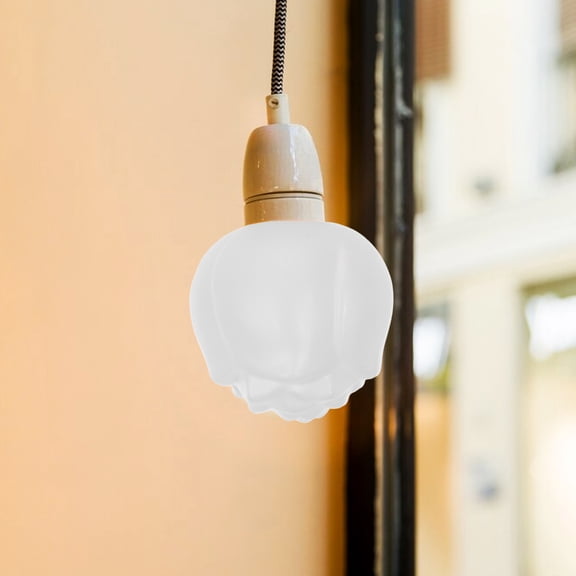 OFFIGAM White Replacement Plastic Lamp Shade for Living Room, Easy Installation, , 1 Piece