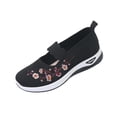 thumbnail image 2 of Orthopedic Shoes for Women Wide Width Breathable Walking Comfortable Slip on Non Slip Lightweight Arch Support Sneakers Black 9, 2 of 6