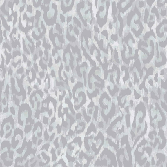 Nicole Miller Laid Back Leopard Oyster Peel & Stick Wallpaper