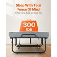 thumbnail image 3 of VEVOR Rollaway Bed Folding Bed with 4 inches Foam Mattress for Adults & Guest, 3 of 9