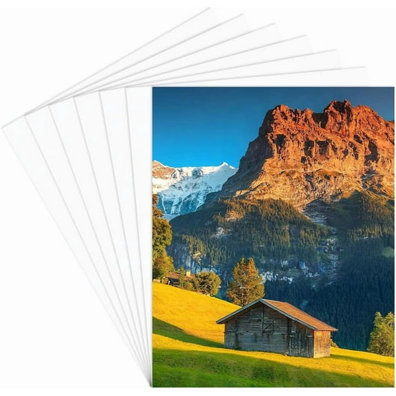 15Pcs 8x10 Photo Mat Picture Backing Board White Blank Rectangle Paper Frame Uncut Display Show Core Backerboard Album Mats Pack Accessories