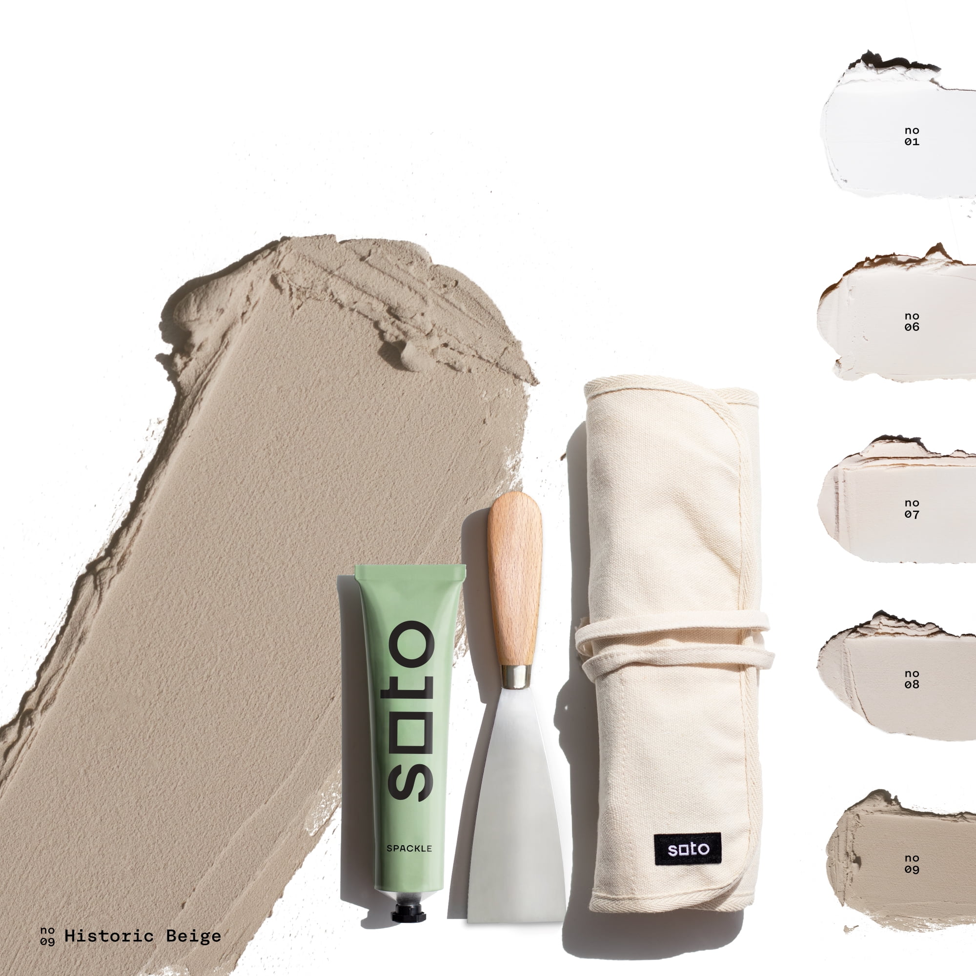 Soto Premium Lightweight Spackle Wall Repair Kit, 7Piece Small Hole