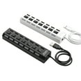 thumbnail image 3 of HEVIRGO 7-Port USB 2.0 HUB Splitter High Speed Adapter ON/OFF Switch for Laptop PC, 3 of 8
