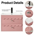 thumbnail image 6 of 30" Wall Mounted Bathroom Vanity with Ceramic Sink Top, Faucet, Decorative Wavy Edge, 6 of 10