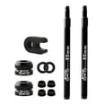 thumbnail image 1 of Válvulas de extensión de válvula Presta de neumático de rueda de metal para 2pcs 80mm negro Sunnimix vástago de válvula sin cámara, 1 of 8