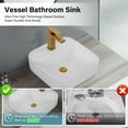 thumbnail image 4 of Bothwa Home Modern Bathroom Vessel Sink – Stylish Above-Counter White Porcelain Sink, Durable Ceramic, Easy Top-Mount Installation, 4 of 9