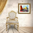 thumbnail image 3 of Peck, Gail 24x19 Gold Ornate Wood Framed with Double Matting Museum Art Print Titled - Coast Cafe, 3 of 4