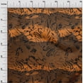 thumbnail image 2 of oneOone Polyester Lycra Rust Brown Fabric Animal Skin Sewing Material Print Fabric By The Yard 56 Inch Wide-VYC, 2 of 4