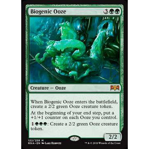 MtG Ravnica Allegiance Mythic Rare Biogenic Ooze #122