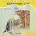 LKHLAO bird feederAutomatic No Spill Transparent Bird Feeder No Mess Bird Feeder For Cage