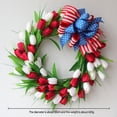 thumbnail image 2 of Independence Day Wreath Decoration 4th of July Hanging Wreath Garland Patriotic Wreath for Front Door, 2 of 8