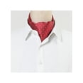 thumbnail image 5 of INSPIRE CHIC Men's Ascot Tie Polka Dots Cravat Tie Formal Party Cravat Neckwear Wine Red White One Size, 5 of 5