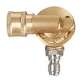 thumbnail image 1 of ARCADORA 7 Angle Pivoting Coupler 1/4 Inch Quick Connect Brass 4500 Psi For Pressure Washer Wand Nozzle Cleaning Accessory, 1 of 10