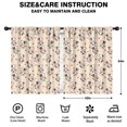 thumbnail image 2 of Blackout Kids Curtains,Beige Cow Heart Pattern Childrens Insulated Curtains Set Of 2,Bedroom Essentials,Toddler Room Decor 42x54in(106x137cm), 2 of 5