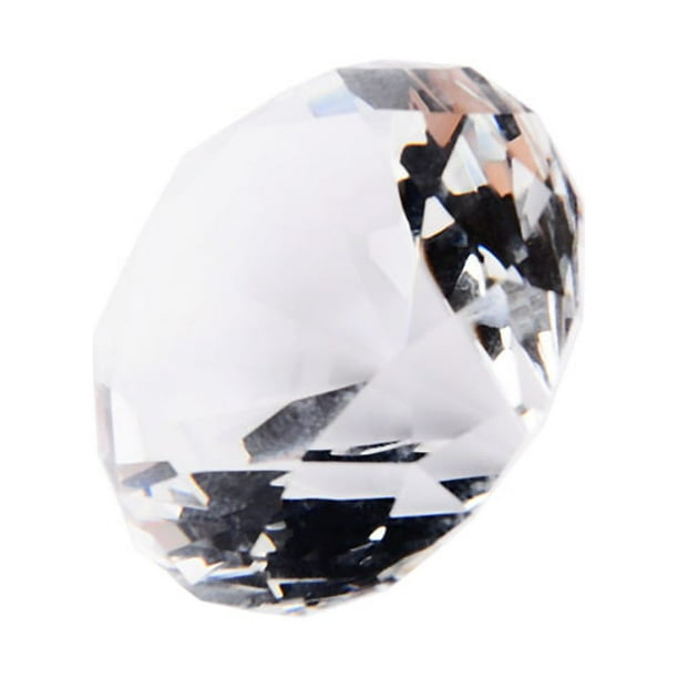 Pisapapeles De Vidrio Transparente De 40 Mm, Exquisitamente Tallado Para Regalo De Decoración Del Hogar De Bodas, Con Cristal Transparente Para Rellenos De Jarrones De Exhib