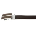 thumbnail image 6 of Men's Leather Ratchet Belt, one size 24"-56" Waist, Automatic Click, Adjustable Buckle, Gift Box by CANDOR AND CLASS (A05Z Brown), 6 of 8