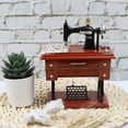 thumbnail image 2 of Caja de música, máquina de coser, diseño vintage Framendino, decoración de escritorio, 2 of 7