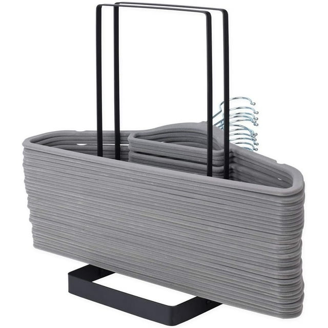 Large Capacity Hanger Organizer Hanger Stacker Rack Stainless Steel Detachable Hanger Storage Organizer Space-Saving Clothes Hanger Holder for Adult or Child Clothes Hangers