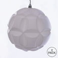 thumbnail image 3 of Vickerman 6" White Matte Clover Ball Ornament, 2 per Bag, 3 of 3