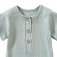 thumbnail image 4 of JUMEYU Newborn Romper for Boys Baby Boys Girls Romper Infant Funny Romper Outfit 0 3 6 9 12 18 24 Months (Light Green,18-24 Months), 4 of 4
