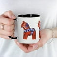 thumbnail image 5 of CafePress - The Swedish Horse Mug - 11 oz Ceramic Mug - Novelty Coffee Tea Cup, 5 of 6